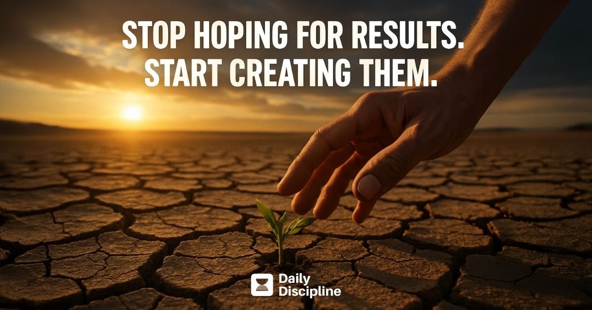 Stop hoping for results. Start creating them.