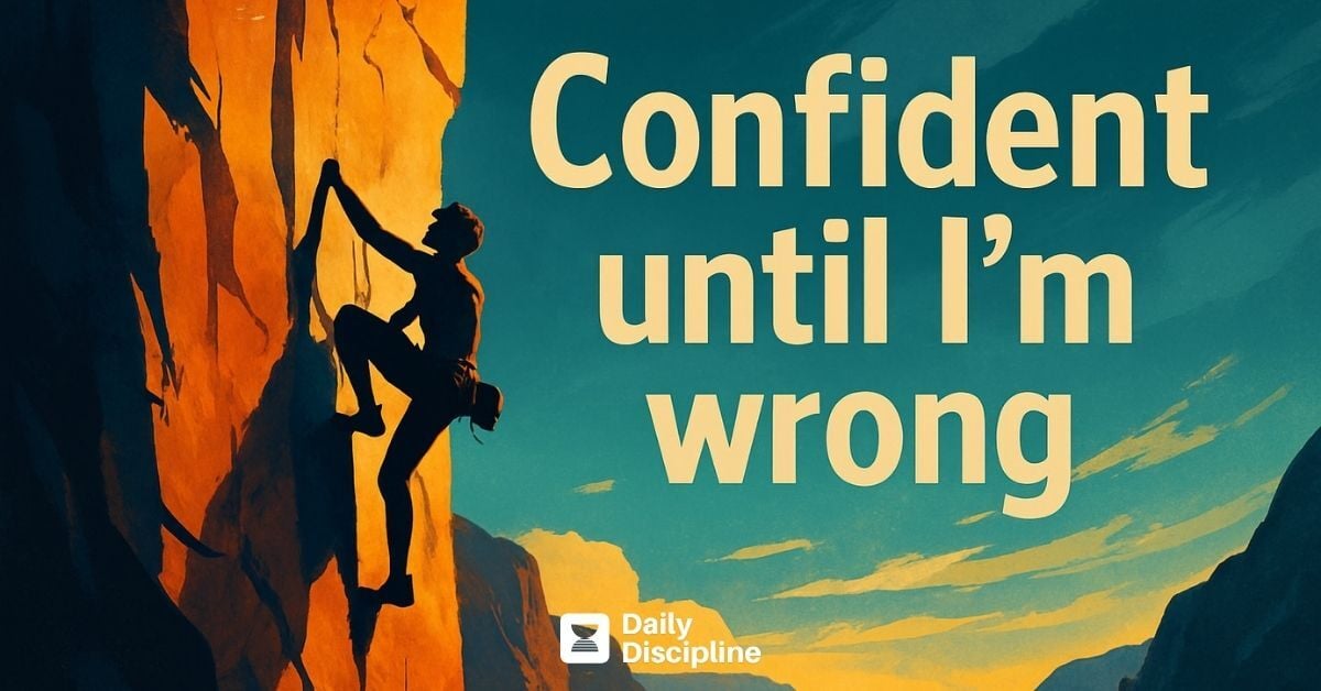 Confident until I’m wrong