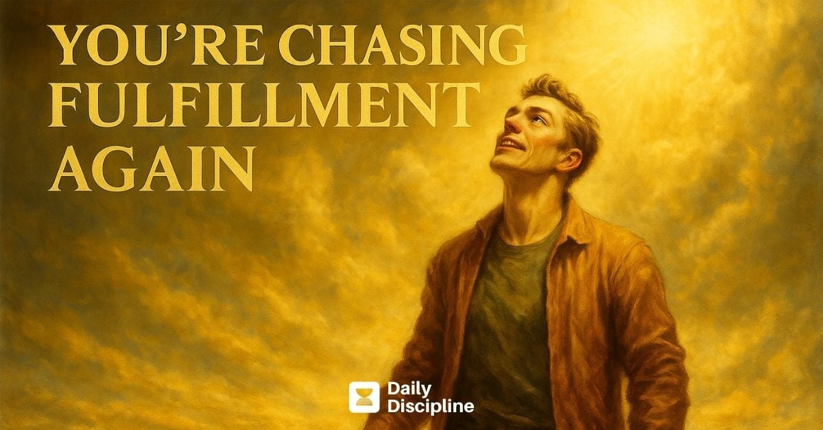 You’re chasing fulfillment again