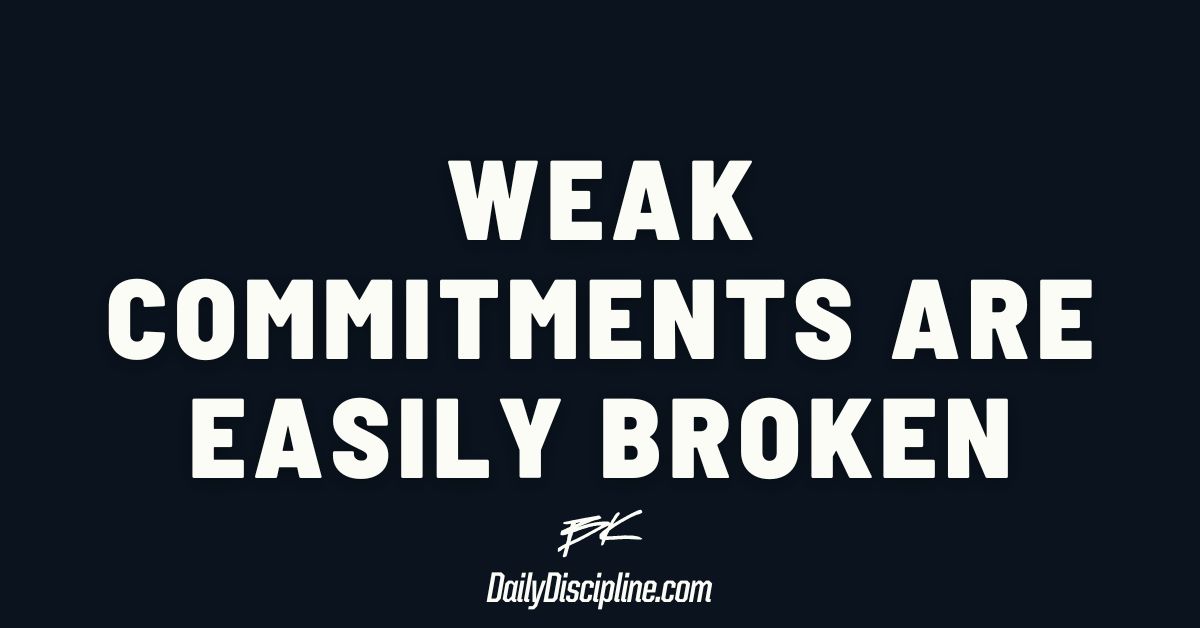 Weak commitments are easily broken