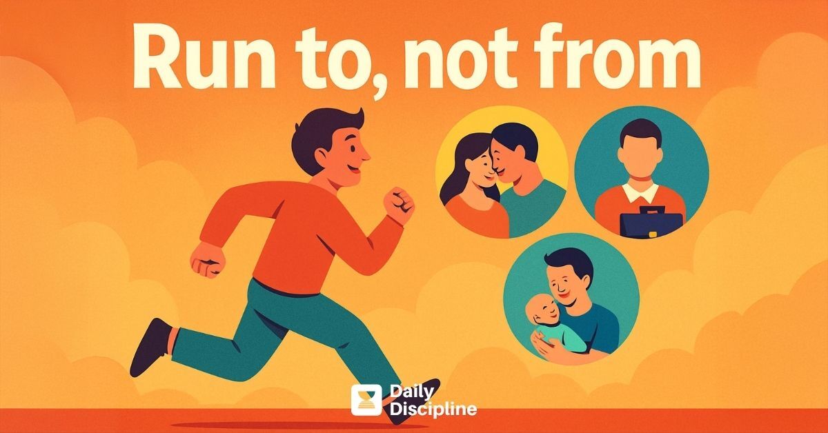 Run to, not from