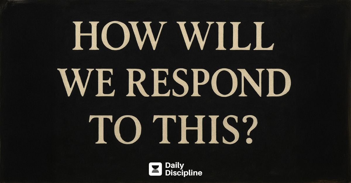 How will we respond to this?