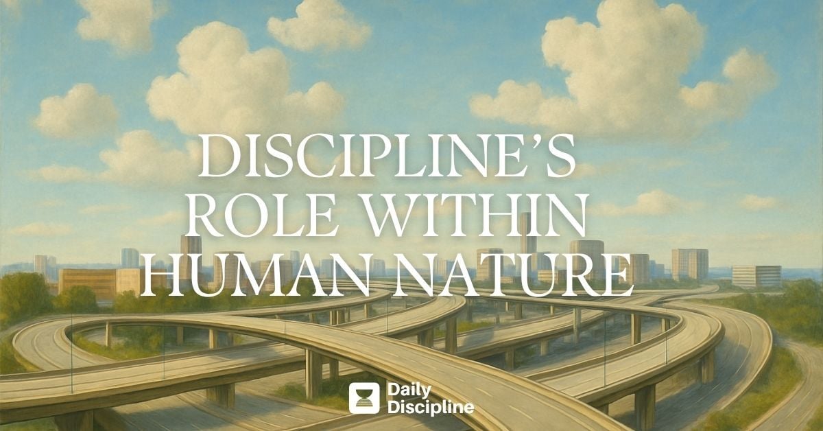 Discipline’s role within human nature