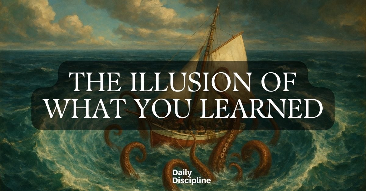 The illusion of what you learned