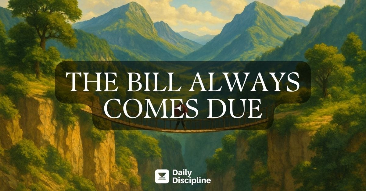 The bill always comes due