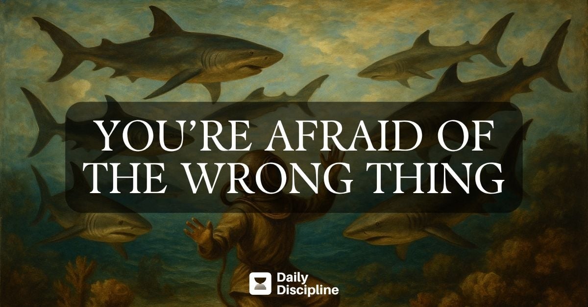 You’re afraid of the wrong thing
