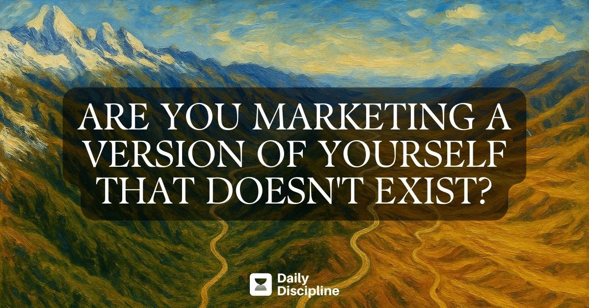 Are you marketing a version of yourself that doesn't exist?