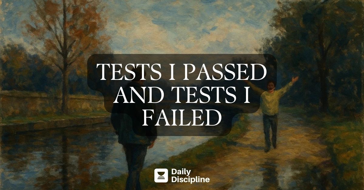 Tests I passed and tests I failed
