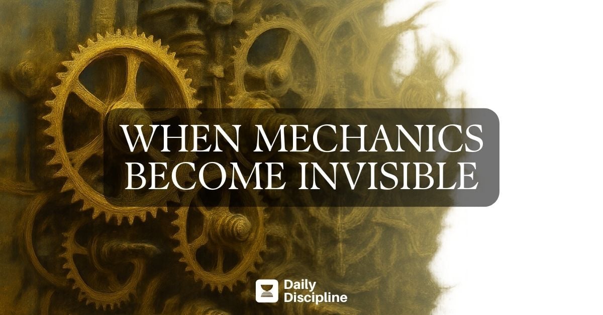 When mechanics become invisible