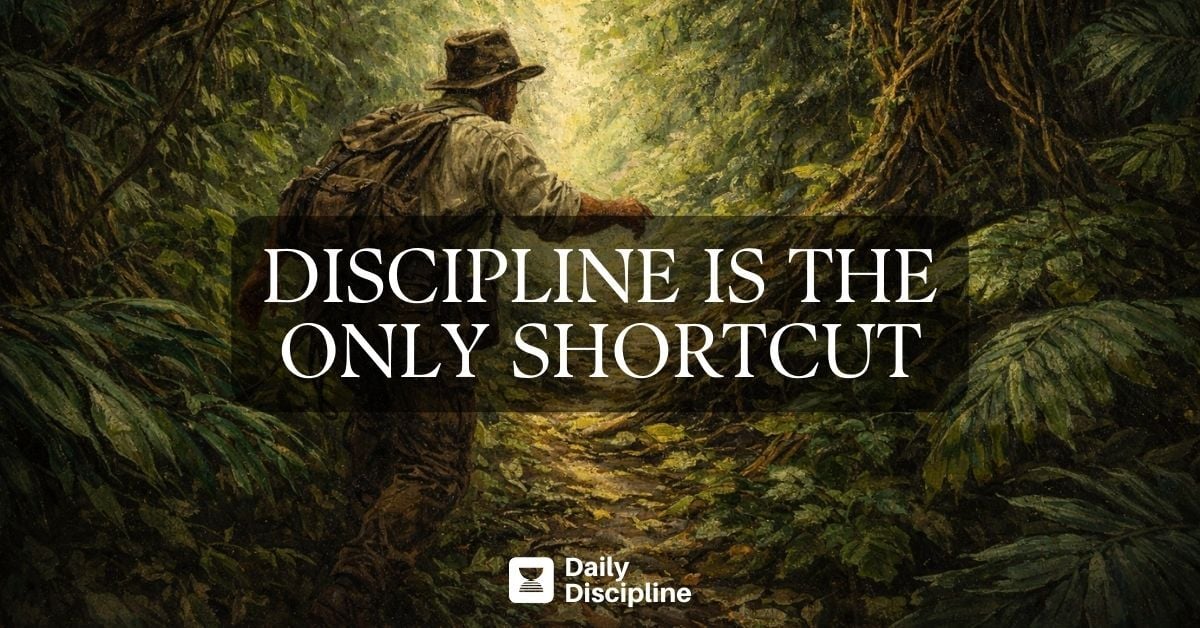 Discipline is the only shortcut
