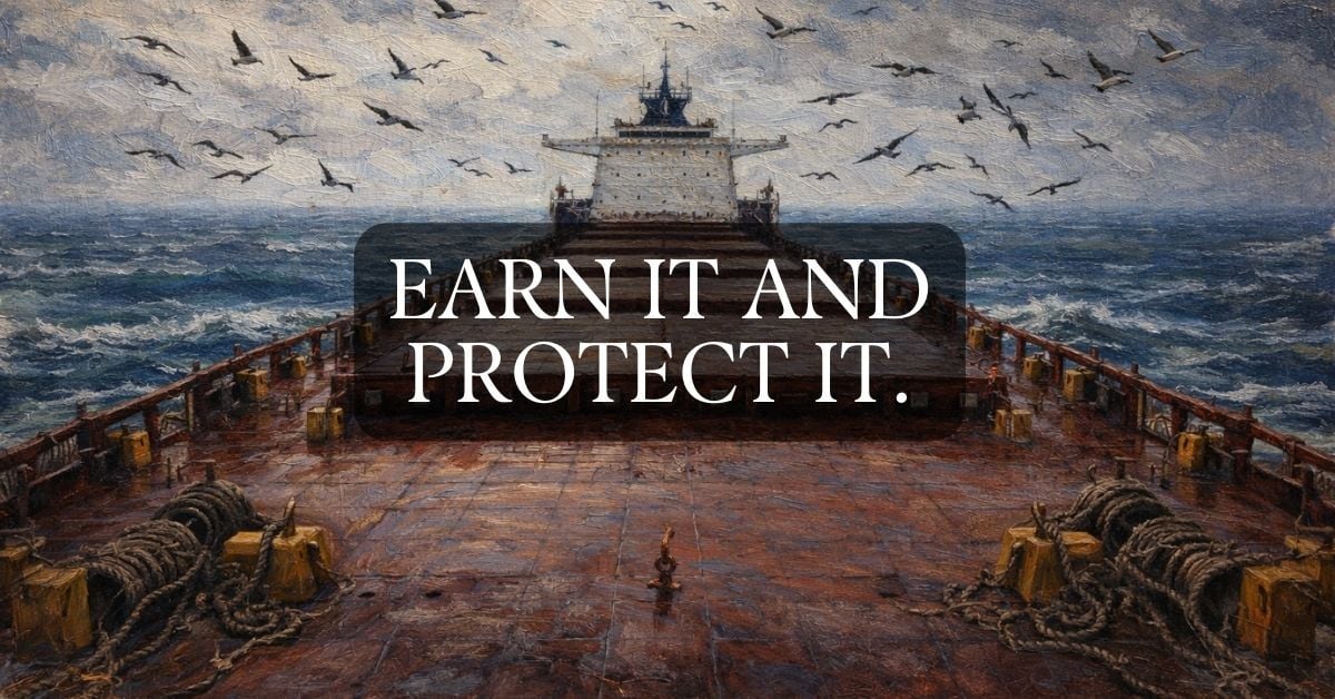 Earn it and protect it.