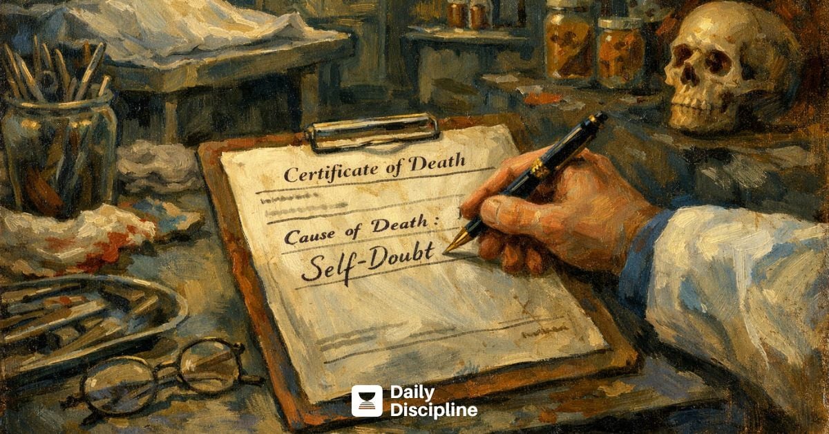 Cause of death? Self-doubt.