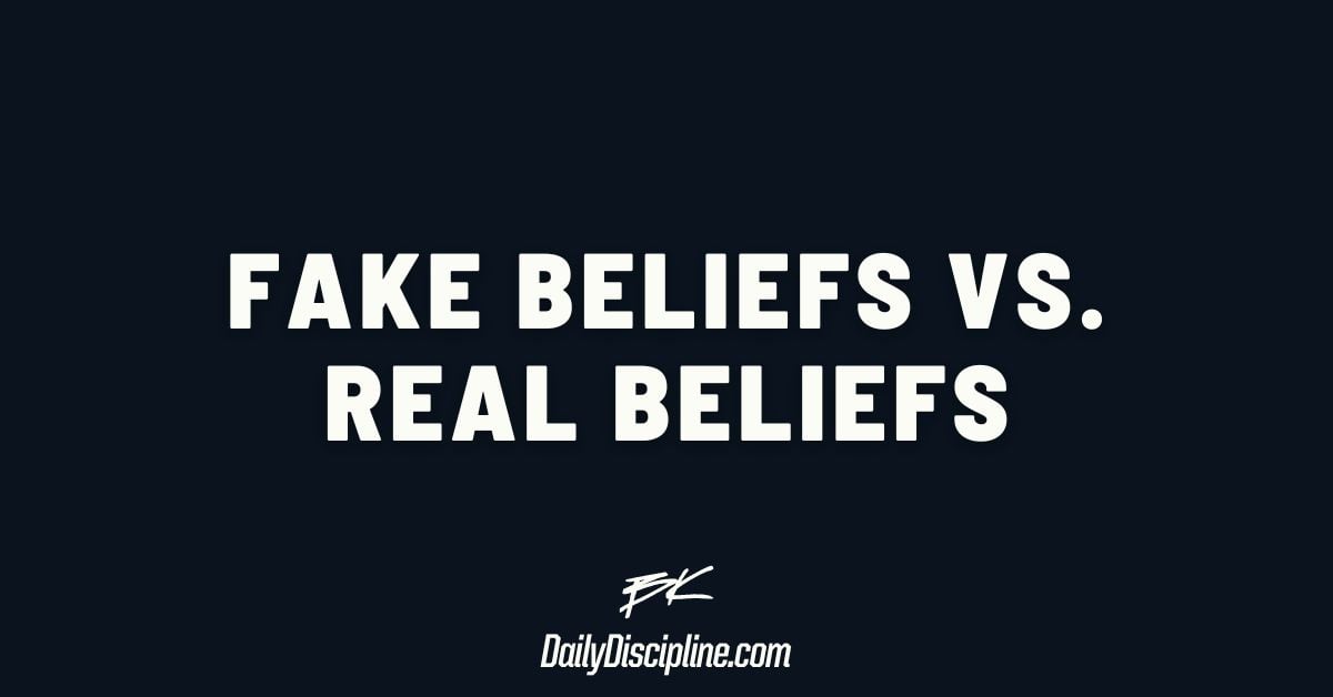 Fake Beliefs vs. Real Beliefs