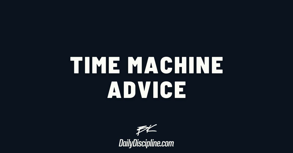Time Machine Advice