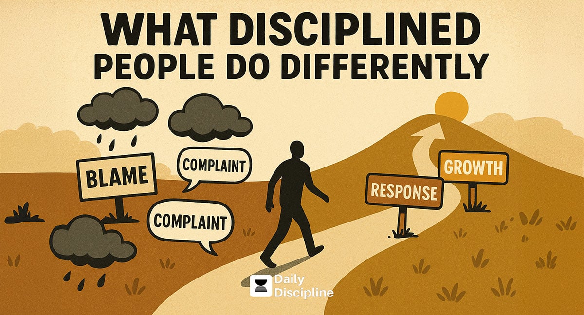 What disciplined people do differently