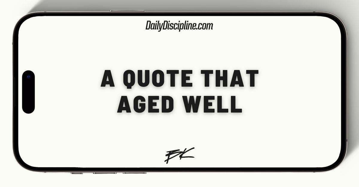 A quote that aged well