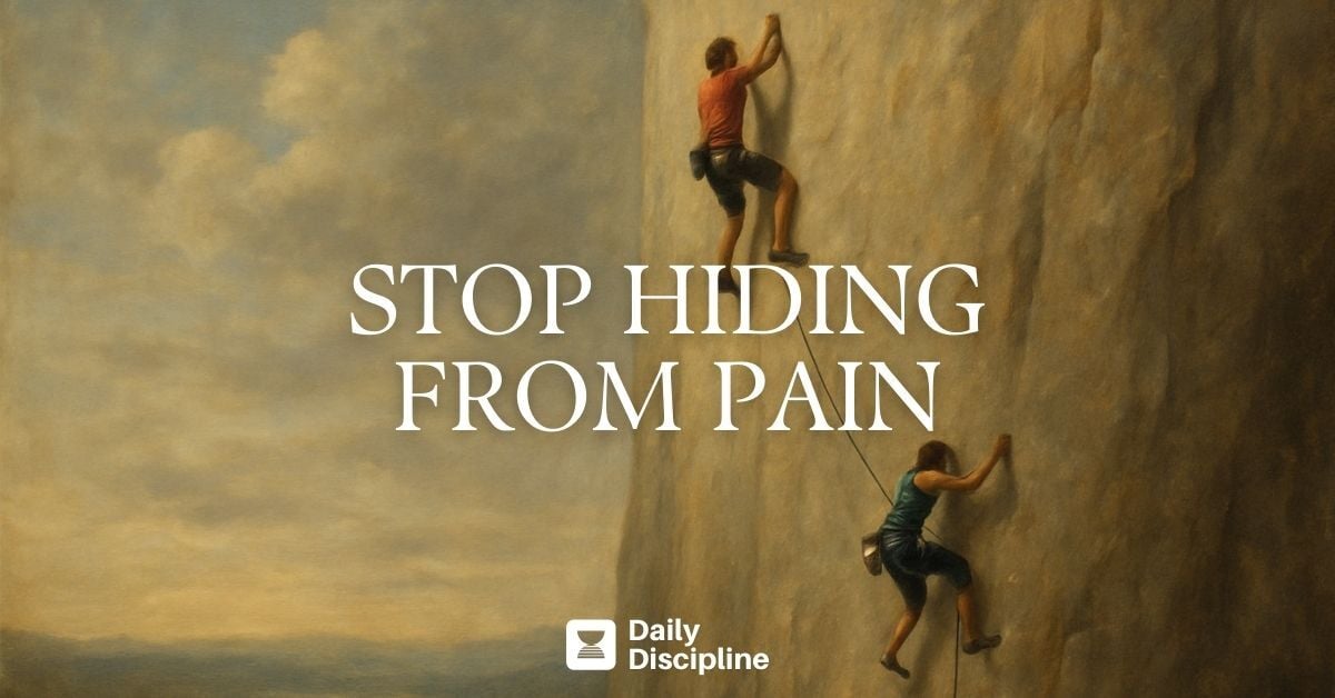 Stop hiding from pain
