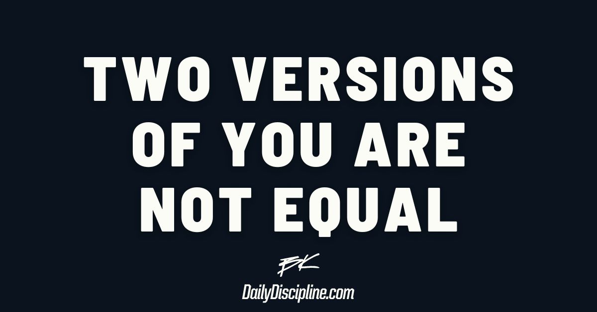 Two versions of you are not equal