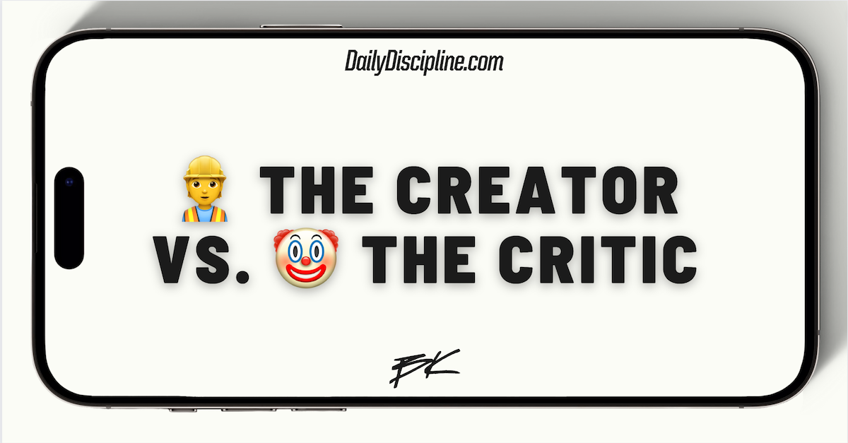 👷 The Creator vs.  🤡 The Critic