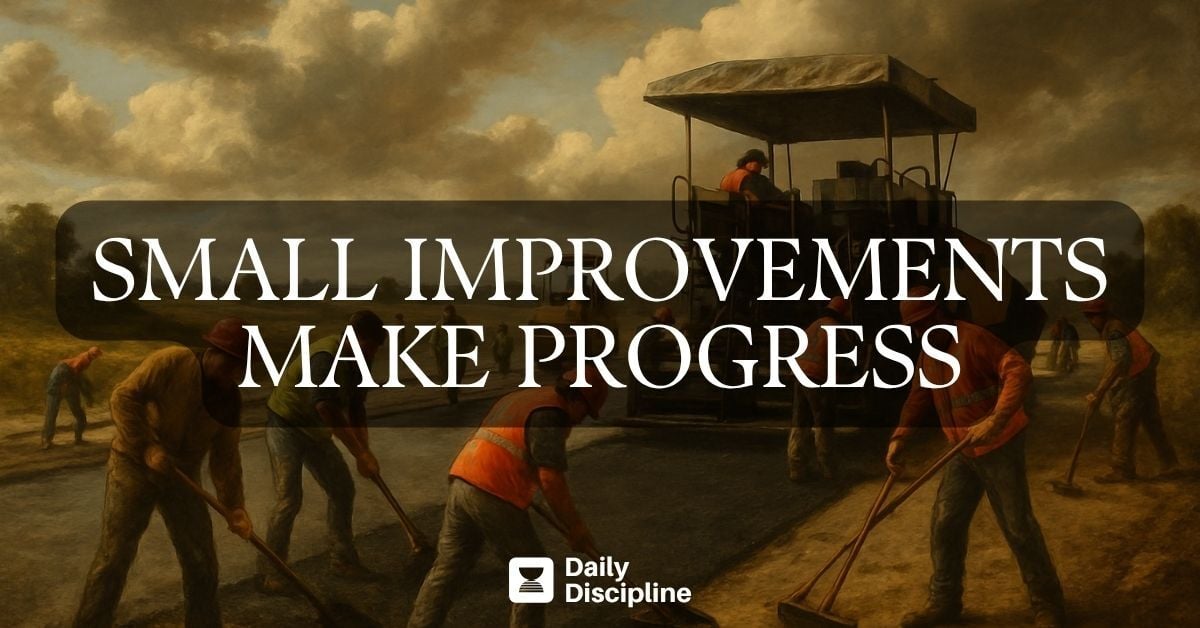 Small improvements make progress