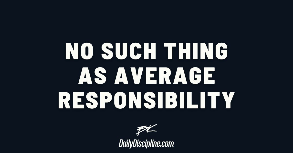No such thing as average responsibility