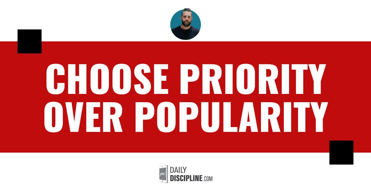 Choose priority over popularity