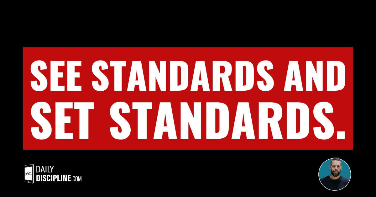 See standards and set standards.